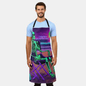 私は懸命のネオンの骨格に参加したかもしれない エプロン (着用した状態)