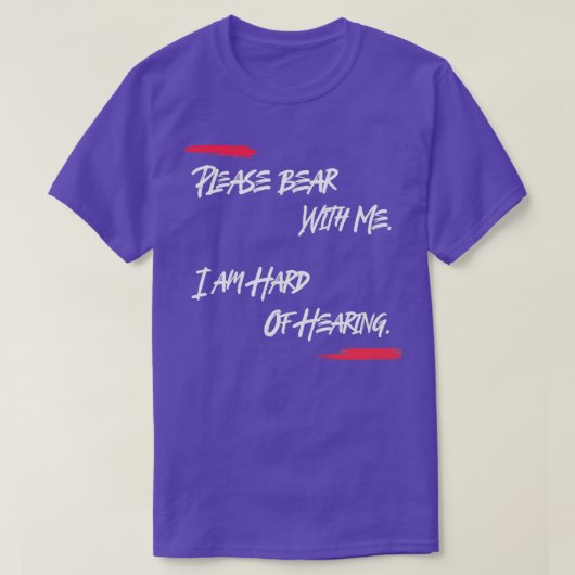 私は懸命の聴力を持って下さい闇 Tシャツ (デザイン正面)