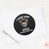 私は懸命を働いてスフィンクスの生活をより良くすることができる ラウンドシール (封筒)