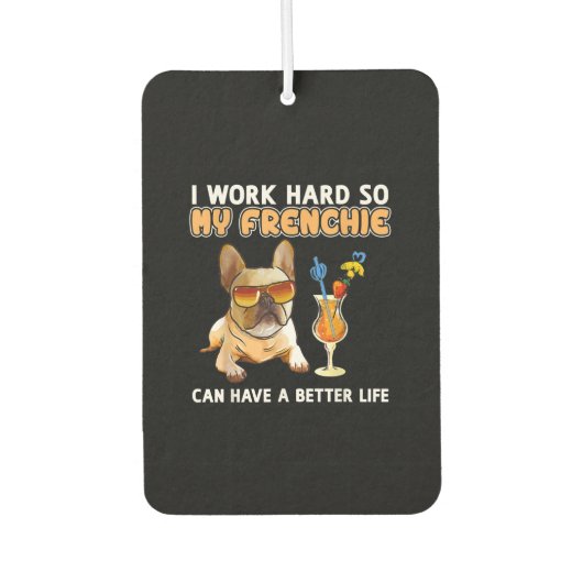 私は懸命を働いてフランス人の生活を向上させる カーエアーフレッシュナー (正面)