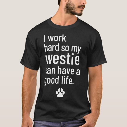 私は懸命を働いて欲しい人が良い生活ができる Tシャツ (正面)