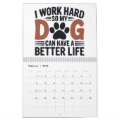 私は懸命を働いて私の犬がより良く暮らす – Pet Lover Cal カレンダー (2月 2026)