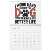 私は懸命を働いて私の犬がより良く暮らす – Pet Lover Cal カレンダー (1月 2026)