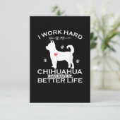 私は懸命を働く私のChihuahua犬はより良くすることができる 出欠カード (スタンド正面)