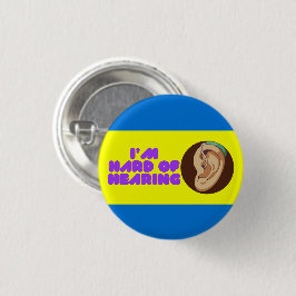 私は懸命バッジを聞シンプルく 缶バッジ