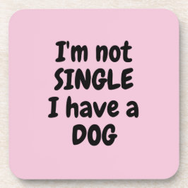 私は懸命プラスチック独身のコースターではない – 6のセット コースター