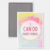 私は懸命事パステルウォーターカラー マグネット (正面/裏面)