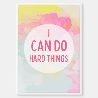 私は懸命事パステルウォーターカラー マグネット