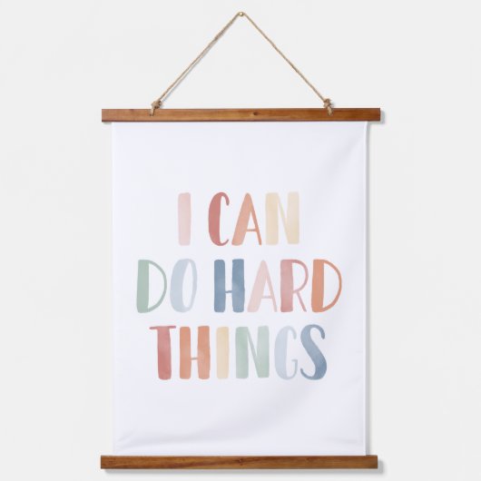 私は懸命事子供部屋Decor 吊り下げ型タペストリー (正面)