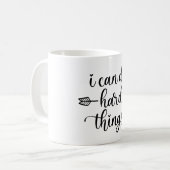 私は懸命 コーヒーマグカップ (正面左)