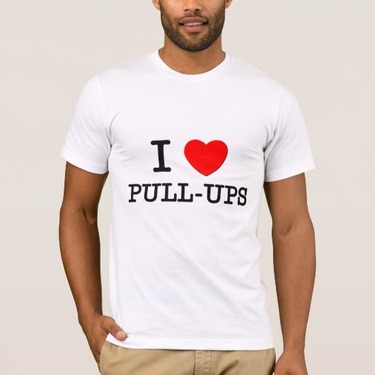 私は懸垂を愛します Tシャツ (正面)