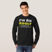 私は成人で技術的には成人だ Tシャツ (正面フル)