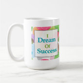 私は成功の夢を見ます コーヒーマグカップ (左)