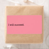 私は成功感動的引用文 ラベル (インサイチュ)