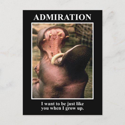 私は成長したらあなたのようになりたい ポストカード (正面)