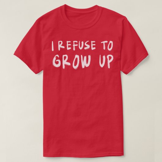 私は成長を拒む Tシャツ (デザイン正面)