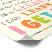 私は成長志向の教室を持っている ポスター (角)