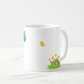 私は成長物、おもしろい庭師ギフトマグ コーヒーマグカップ (正面右)