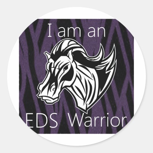 私は戦士だ ラウンドシール (正面)