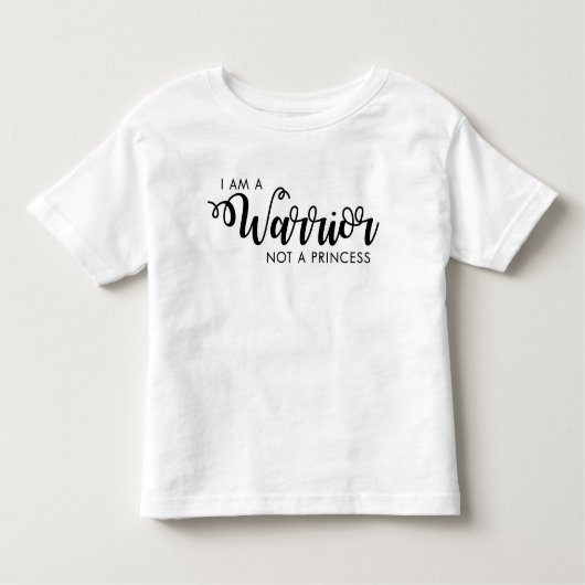 私は戦士ないプリンセスの幼児のワイシャツです トドラーTシャツ (正面)