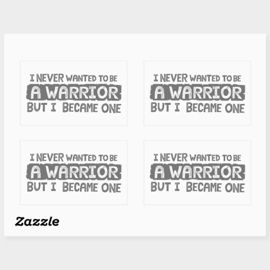 私は戦士になりたかったことがないが、一人になった 長方形シール (シート)