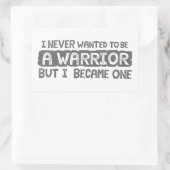 私は戦士になりたかったことがないが、一人になった 長方形シール (バッグ)