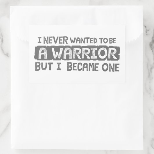 私は戦士になりたかったことがないが、一人になった 長方形シール (バッグ)