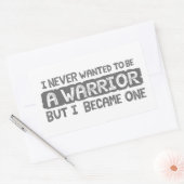 私は戦士になりたかったことがないが、一人になった 長方形シール (封筒)