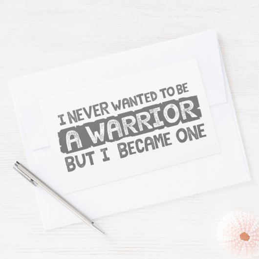 私は戦士になりたかったことがないが、一人になった 長方形シール (封筒)