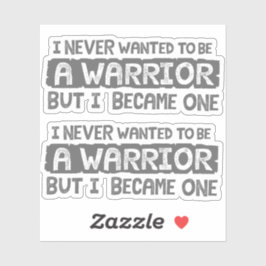 私は戦士になりたかったのではなく、グレーのダブル シール