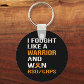 私は戦士のように戦ってRSDを勝ち取った – CRPS キーホルダー (正面)