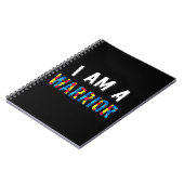 私は戦士のデザインだ。そのパズルを置け ノートブック (左側)