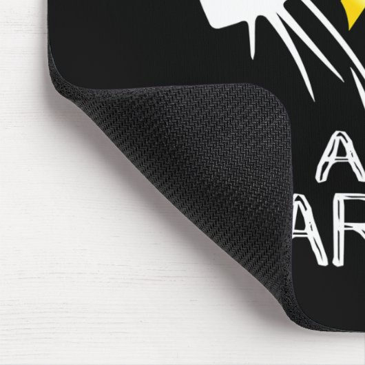 私は戦士の小児癌認識度金ゴールド肋骨 マウスパッド (コーナー)