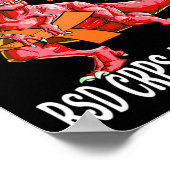 私は戦士Rsd Crps認識度恐竜 ポスター (角)