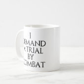私は戦闘によって試験を要求します コーヒーマグカップ (正面左)