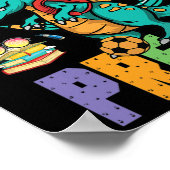 私は戻ってK前モンスタートラックDinoをクラッシュする準備ができている ポスター (角)