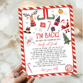 私は戻る小妖精や小人到着レター小妖精や小人リターンクリスマス