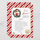 私は戻る小妖精や小人 招待状 (正面/裏面)