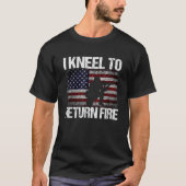 私は戻る火災ヴィンテージ退役軍人アメリカンFl Tシャツ (正面)