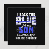 私は戻る青の私の息子ts女性の薄い行ママのギフト シーズンカード (正面/裏面)