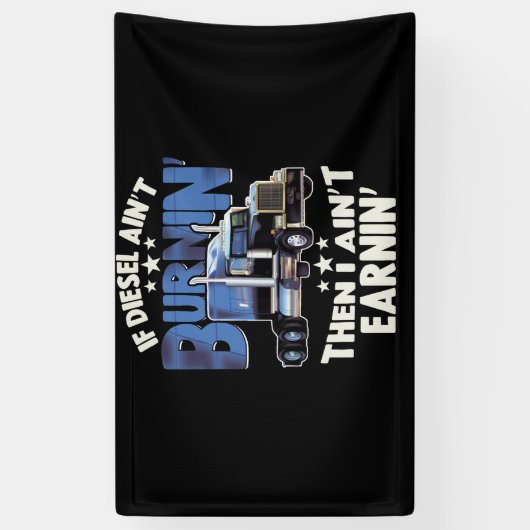 私は所得ディーゼルトラック車のビッグリグセミトレーラー 横断幕 (縦)