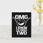 私は所有者も知っているおもしろい引用文 カード (黄色い花)