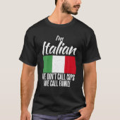 私は手イタリアンで話しますイタリアン Tシャツ (正面)