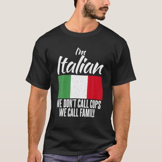 私は手イタリアンで話しますイタリアン Tシャツ (正面)