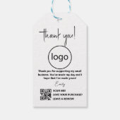 私は手作りのミニマリストのビジネス気にラベル ギフトタグ (裏面)