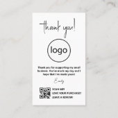 私は手作りミニマリストのビジネスカー気にドだ 名刺 (裏面)