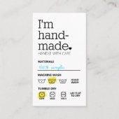 私は手作りミニマリストのビジネスカー気にドだ 名刺 (正面)