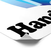 私は手信じにドライヤーを持つ ポスター (角)