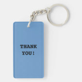 私は手荷物係のキーホルダー/荷物のラベルを愛します キーホルダー (裏面)