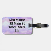 私は手荷物預かり所の手荷物のラベル紫が大好き ラゲッジタグ (裏面横)